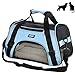 Soft-Sided Large Pet Carrier, Airline Approved,20.8x10.2x14.1Travel Tote with Cozy and Soft Dog Bed,Portable,Collapsible,Travel Friendly
