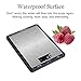 Large Back-lit LCD/Digital Kitchen Scale/Food Scale, Multifunction, Ultra Slim，Easy to read, Easy to clean, up to 22 lb/10 kg, Stainless Steel (Batteries Included)