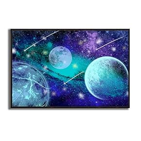 Framed Canvas Wall Art for Living Room, Bedroom Dreamland Theme Canvas Prints for Modern Home Decoration Ready to Hang - 16"x24" inches