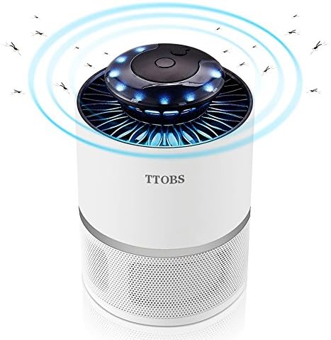 Electric Mosquito Zapper, TTOBS Indoor Insect Killer Fly Swatter Zap Mosquito Bug Zapper Trap 4 Watt UV Bulbs LED Lamp Ultra-quiet Harmless Healthy &amp; Effective for Home/Commercial Use (White)