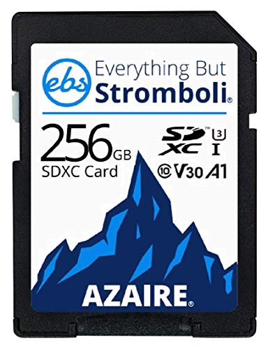 everything but stromboli tarjeta sd de 256 gb clase 10 uhs-1 u3 velocidad c10 v30 256g tarjeta de memoria sdxc almacenamiento para cámara compatible, computadora, videocámara de video