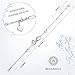 Billie Bijoux 925 Sterling Silver Infinity Heart Endless Love Symbol Charm Adjustable Bracelet White Gold Plated Women' s Gift for Christmas Day (A-Silver)