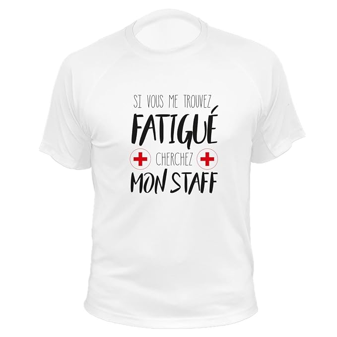 magliette con scritta staff