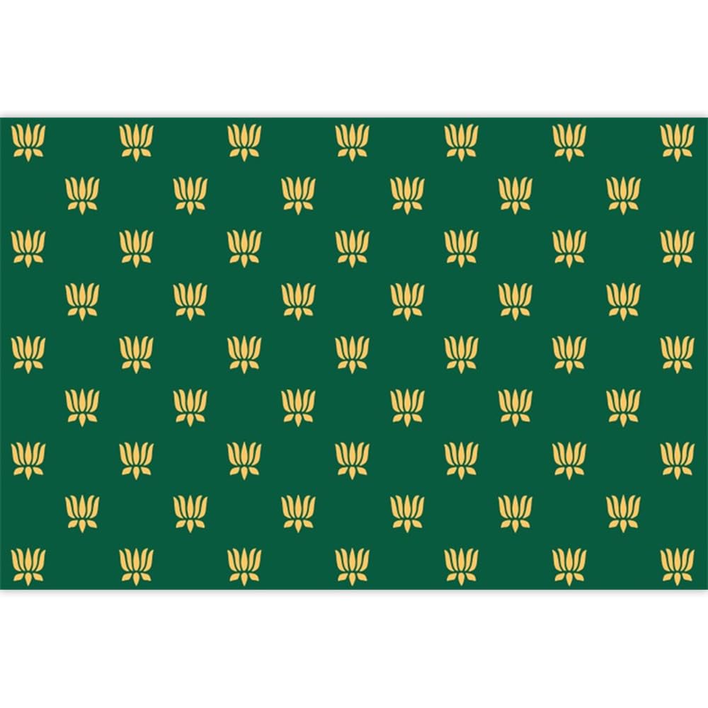 Photo 1 of *USED*
Yeele 10x8ft Indian Lotus Backdrop for Photography Hindu Pooja Diwali Yellow Lotus Print Green Puja Ganpati Pooja Background for Wedding Party Cake Table Decoration Portrait Photo Shoot Props Vinyl