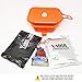 Yabul Flameless Camping Cooker Kit - No Fire No Stove Heat MRE Ready to Eat Meals and Warm Foods Fast, Collapsible in Backpack, Essential Gear for Outdoor Recreation, Survival, Emergency - Orange