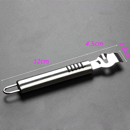 Pocktyle Kitchen Tool Zester Lemon Lime Orange Stainless Steel Citrus Grater Fruit Peelers Peeling Tool - Thumbnail 5