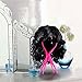 Short Lace Front Wigs L Part Bob for Women Synthetic Wavy Curly Black Color