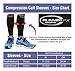 Pro Calf Compression Sleeve Men and Womens (20-30mmHg) - Shin Splint Leg Compression Sleeve for Instant Leg Pain Relief, Circulation, Recovery Socks - Compression Sleeves for Runners, Cramps