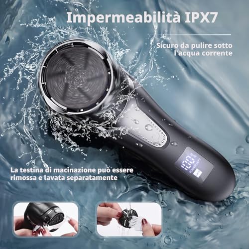 Professional Electric Pedicure Rechargeable Feet Callus Remover with Vacuum Suction 3 Grinding Heads 2 Speed IPX7 Waterproof Electric File Rasp Feet Calluses Feet Removal