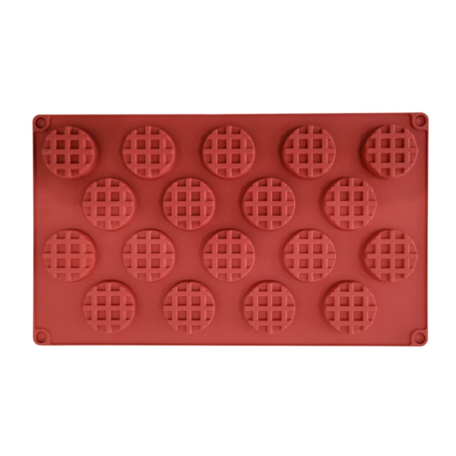 Waffle Silicone Mold 18 Compartments Chocolate Mould Non-Stick Cake Mould for Waffles Chocolate Cakes Kitchen
