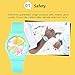 Zeiger New Cool Analog Easy Read Lovely Time Teacher Young Girls Teen Kids Wrist Watches, Rainbow Dial Silicon Band (Mint-green)
