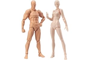AROYEL Action Figures Body - Models for Artists from Art Reference Model and Action Figure Female+Male Mannequin Model for Drawing, Painting, Sketching. Improve Your Drawing Skills Now