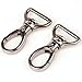 Pack of 20 Cotowin 3/4-inch Silver Color 360 Degree Curved Lobster Clasps Swivel Trigger Clips Snap for Shoulder Bag Backpack Luggage Replacement