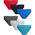 U.S. Polo Assn. Mens Bikini Underwear - 6 Pack String & Classic Cut Mens Briefs (Sizes S-3XL)
