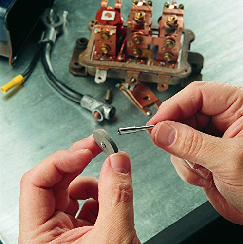 Dremel 402 Aufspanndorn - Zubehörsatz für Multifunktionswerkzeug mit 4 Dremel Aufspanndornen zur Verwendung bestimmter Zubehörteile wie Polierfilze oder Trenn- und Schleifscheiben – Bild 5