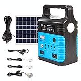 UPEOR Solar Generator Lighting System Portable Solar Power Generator Kit for Emergency Power Supply