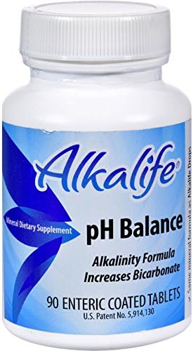 Alkalife Bicarb-Balance - PH Balance - Increases Bicarbonate - 90 Enteric Coated Tablets (Pack of 2)