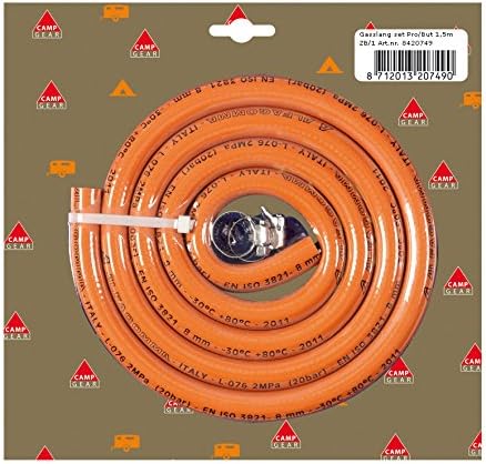 Camp Gear CA Propane And Butane Gas Hose Set - Orange, N/A