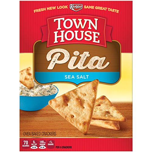 Keebler Town House Pita Crackers, Sea Salt, 9.5 Ounce Food, Beverages