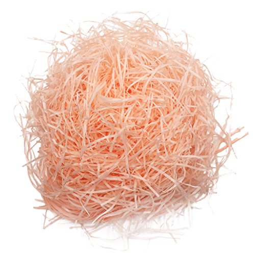 Fityle 20g Shredded Crinkle Paper Raffia Gift Box Filler Confetti for Wedding Birthday Party Baby Shower - Nude pink