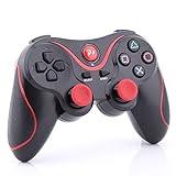 Mosuch Wireless Game Controller for Sony Playstation 3 PS3 Black Red