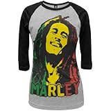 Bob Marley - Rasta Face Juniors Raglan