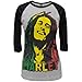Bob Marley - Rasta Face Juniors Raglan