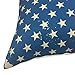 YOUR SMILE Independence Day Cotton Linen Square Decorative Throw Pillow Case Cushion Cover 18x18 Inch,American Flag
