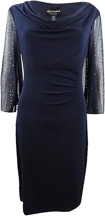 cowl neck cocktail dress