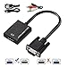 VGA to HDMI, Urgod VGA Male to HDMI Female Adapter with 1080P HD Video Converter Cord with 3.5mm Audio Cable & USB Power Cable for Old PC to New TV/Monitor/Projector with HDMI