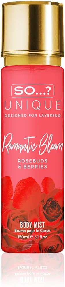 So…? Unique Womens Vegan Romantic Bloom Body Mist Fragrance Spray 150ml