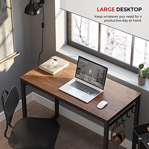 VASAGLE Computer Writing Desk, 39 Inch Office Study Table, Work from