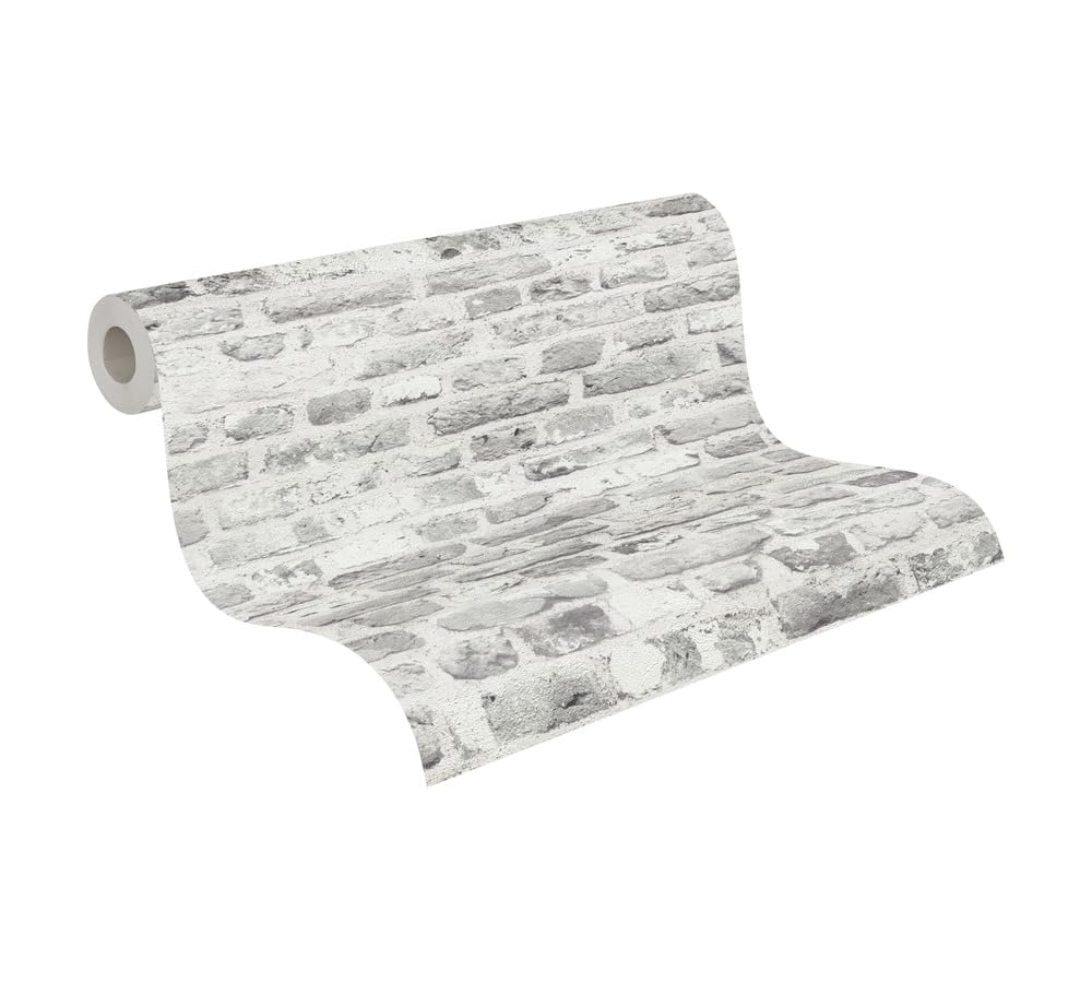 A.S. Création The Bos 388294 Non-Woven Wallpaper 10.05 m x 0.53 m Made in Germany Grey/White — image 1