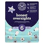 Honest Overnight Baby Diapers, Sleepy Sheep, Size 6, 84 Count