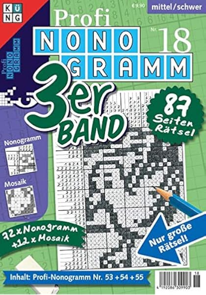 Profi Nonogramm 3er Band 12 Ratsel Furs Auge Profi Nonogramm Nr 35 36 37 Conceptis Puzzles Amazon Se Books