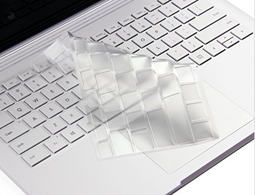 XSKN Ultra Thin Keyboard Cover for Microsoft Surface Book, Clear TPU Laptop Keyboard Skin Protective Film, US Layout