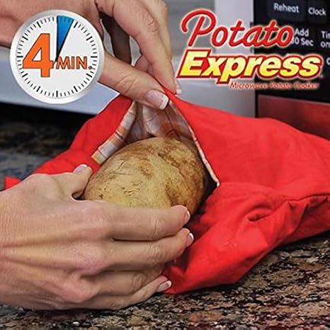 Cocedor patatas de horno microondas Saco Potato Express: Amazon.es ...