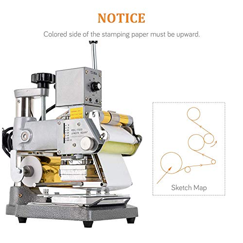 66 Character Manual Embosser Machine and Hot Foil Stamping Machine Embossing Printing PVC Card, Bank Card