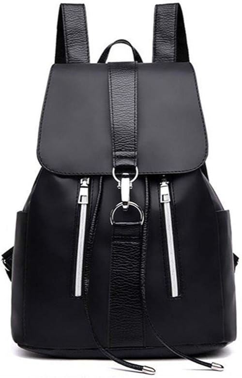 mochilas de piel negras para mujer