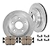 Callahan Brake Parts Rear Brakes Kit For INFINITI G35 2003-05 | Nissan 350Z 2003-05 - Disc Rotors with Ceramic Brake Pads + Hardware, EBYK018785
