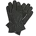 Mens Leather Smartphone Dress Gloves for Touch Screen iPhone Android Tablet, XL, Black