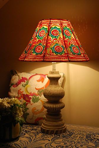 Large Floral Lamp Shade, Floor Lamp, Vintage Garden Inspired lamp shade