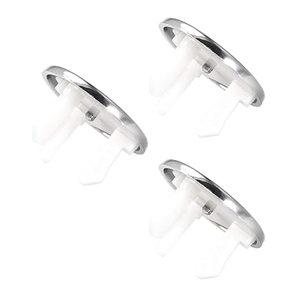 Uxcell Sink Overflow Covers Round Hole Caps Insert Spares For