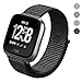 PUGO TOP for Fitbit Versa Bands Nylon Small Large Adjustable Magnetic Replacement Band Strap For Fitbit Versa Fitness Smart Watch Women Men