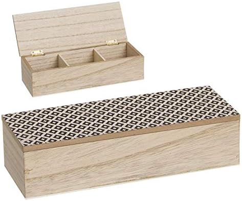 Home Gadgets Caja Te Almacenaje Infusiones 3 Compartimentos 24 cm: Amazon.es: Hogar