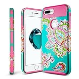 Iphone 7 Plus Case,AnnBay Anti-Scratches Drop Protection Soft TPU Armor Slim Shock Resistant PC Flexible Durable Bumper Cover Protective Case for Apple iPhone 7 Plus (Totem Pink)