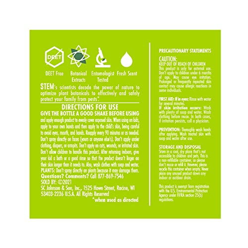 STEM for Mosquitoes Mosquito Repellent Spray with Botanical Extracts