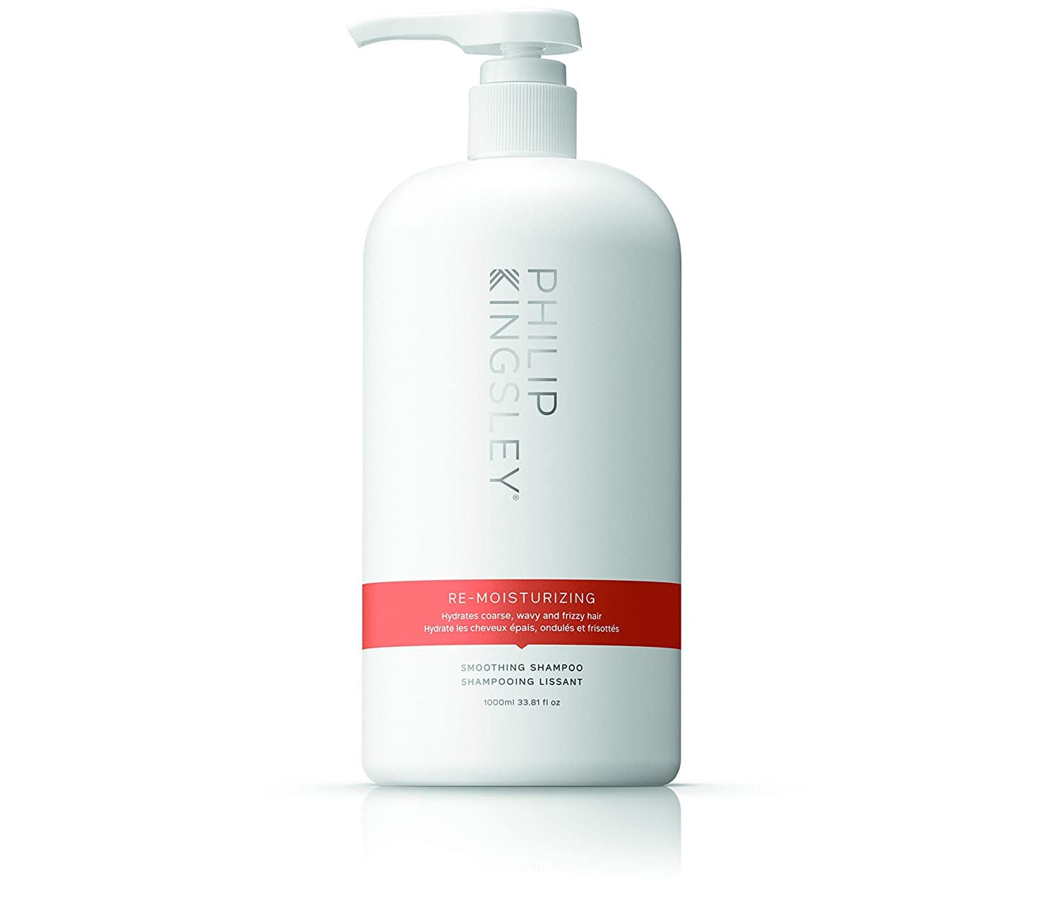 Philip Kingsley | Re-Moisturizing Smoothing Shampoo | For Curly, Frizzy, Wavy, Dry, Coarse Hair Types | Hydrating Shampoo that Re-Moisturizes and Smooths Hair | 1000ml
