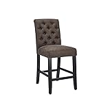CangLong Tufted Leather Kitchen Counter Height