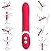 GESS Ava Natural Flow Vibrator with Body Heat Tech and Skin Touch Tech Silicone with real skin softness Multispeed Vibrator Dildo G-spot Stimulation Clitoral Massager Female Sex Toy (Pinlk)